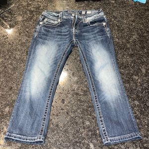 Miss me brand signature cuffed Capri size 28